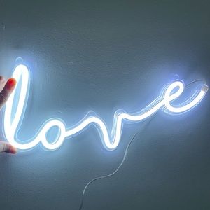 Loved, EUC ‘love’ White Neon Light Sign